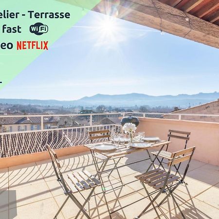 Mont Ventoux - Terrasse - Vue Degagee - Linge De Qualite - Fibre - Confort Gardanne Ngoại thất bức ảnh